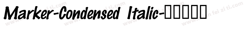 Marker-Condensed Italic字体转换
